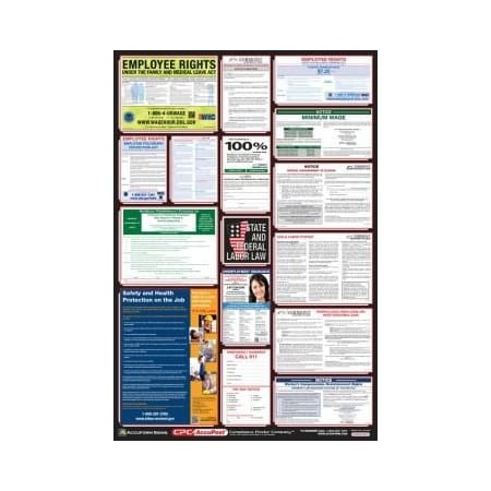 Accuform OSHA SAFETY POSTER COMBO STATE, PPG300VT PPG300VT
